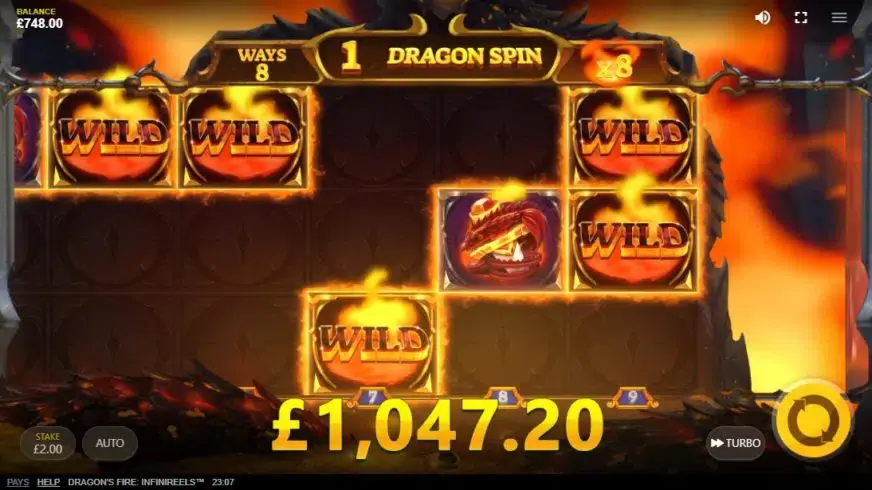 Dragon’s Fire: Infinireels slot screenshot 