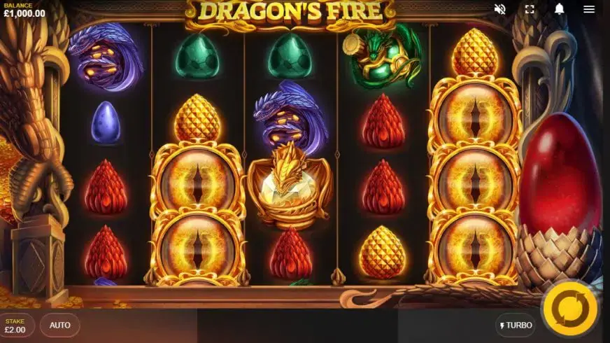 Dragon’s Fire slot screenshot 