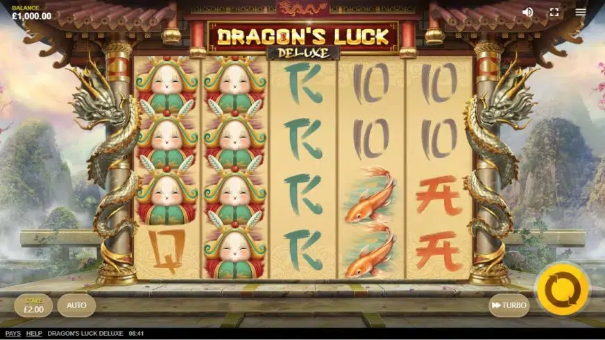 Dragon’s Luck Deluxe slot screenshot 1