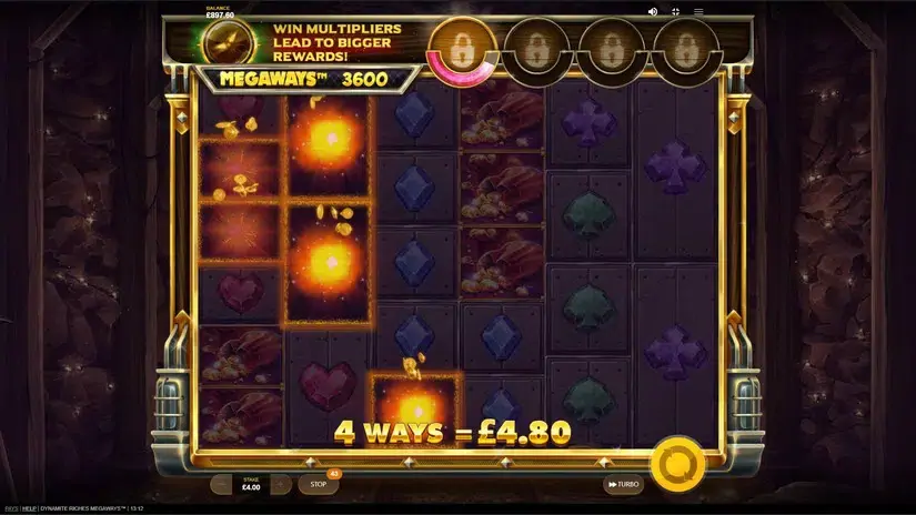 Dynamite Riches Megaways slot screenshot 2