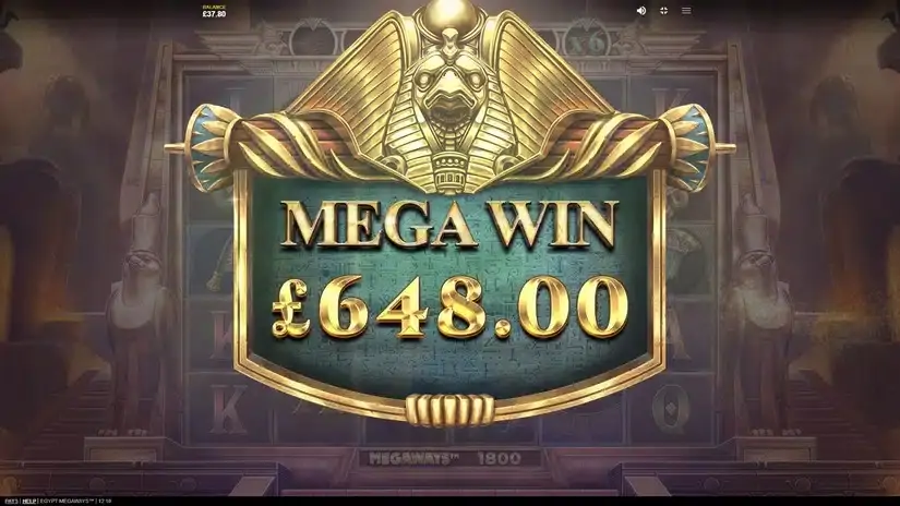 Egypt Megaways slot screenshot 