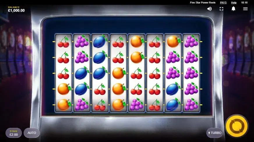 Five Star Power Reels slot screenshot 