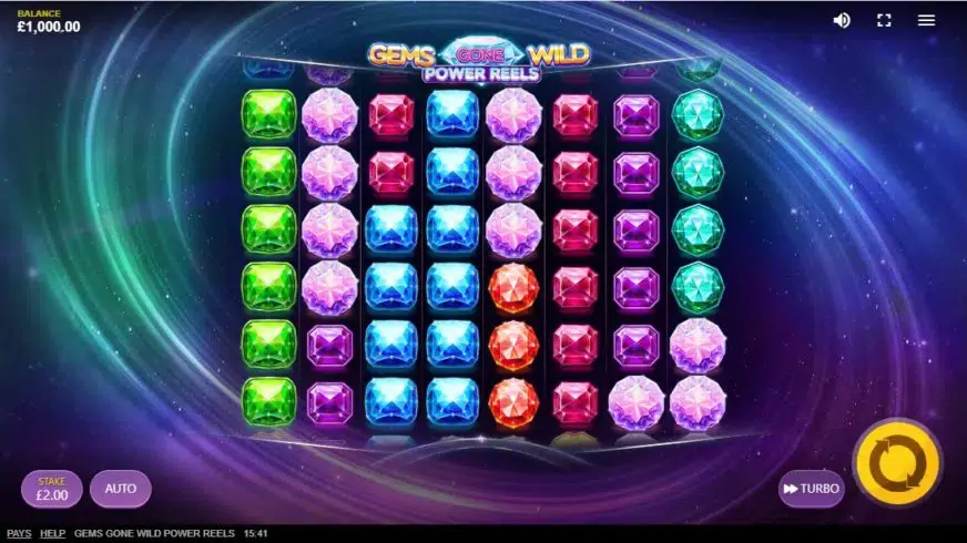 Gems Gone Wild: Power Reels slot screenshot 