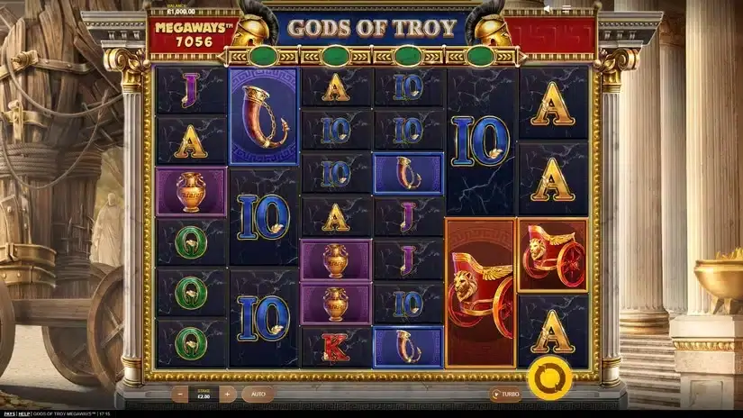Gods of Troy Megaways slot screenshot 