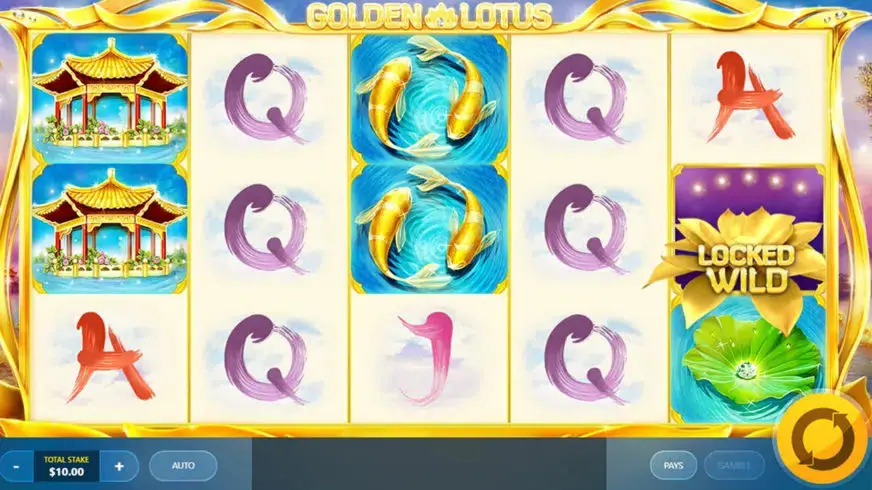 Golden Lotus slot screenshot 