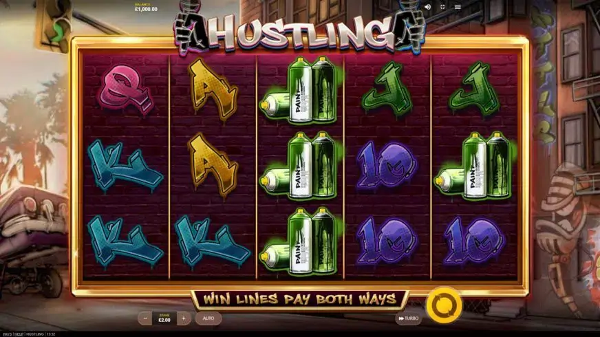 Hustling slot screenshot 
