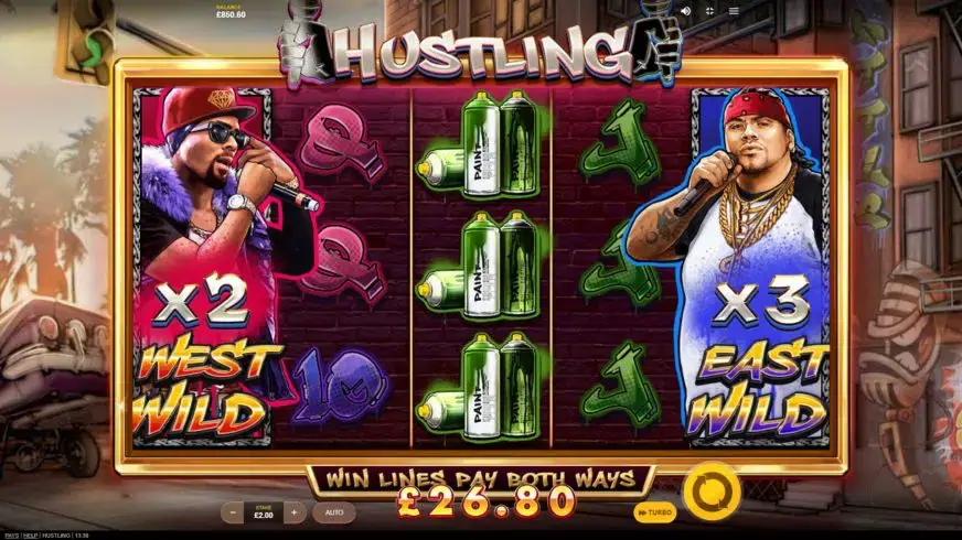 Hustling slot screenshot 