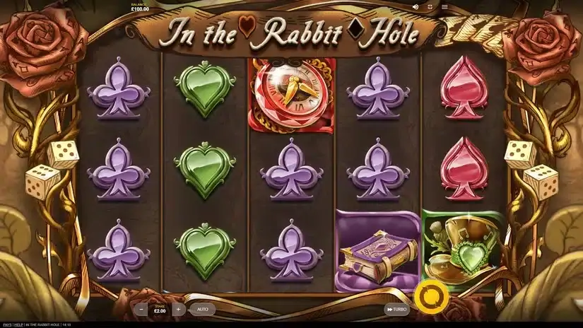 In The Rabbit Hole slot screenshot