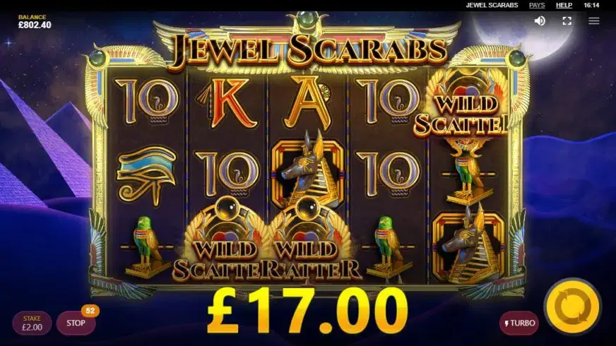 Jewel Scarabs slot screenshot 3