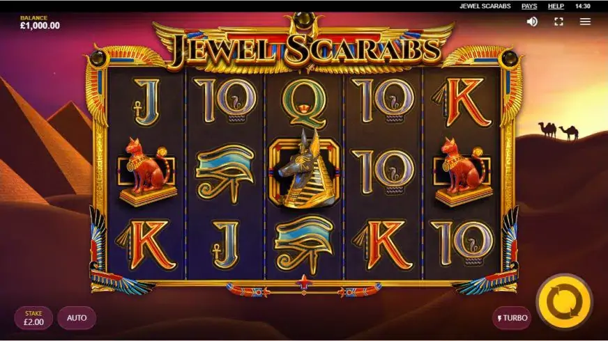 Jewel Scarabs slot screenshot 1