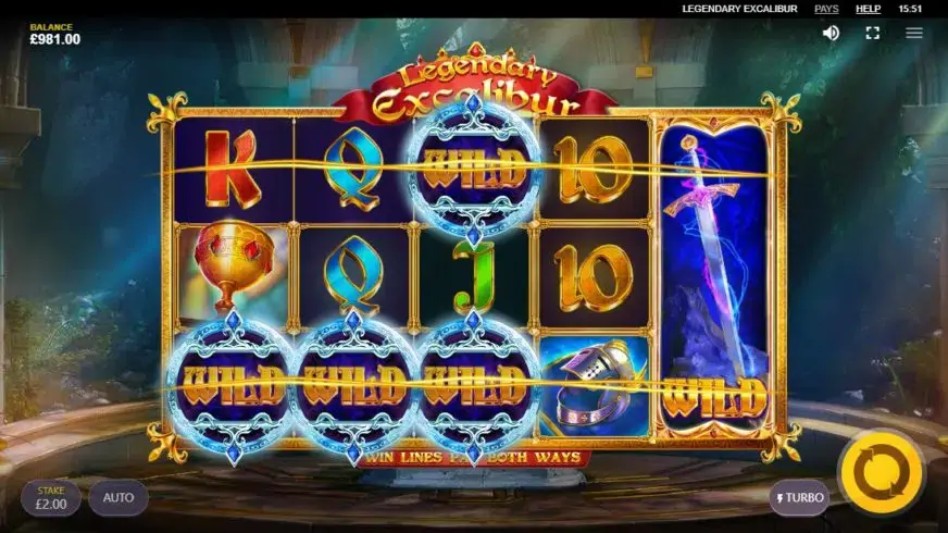 Legendary Excalibur slot screenshot 3