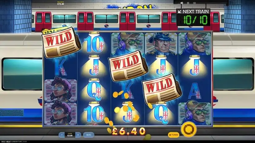 London Tube slot screenshot