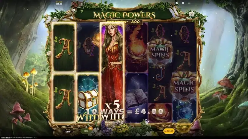 Magic Powers Megaways slot screenshot 3