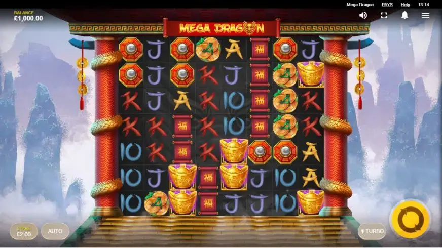 Mega Dragon slot screenshot 