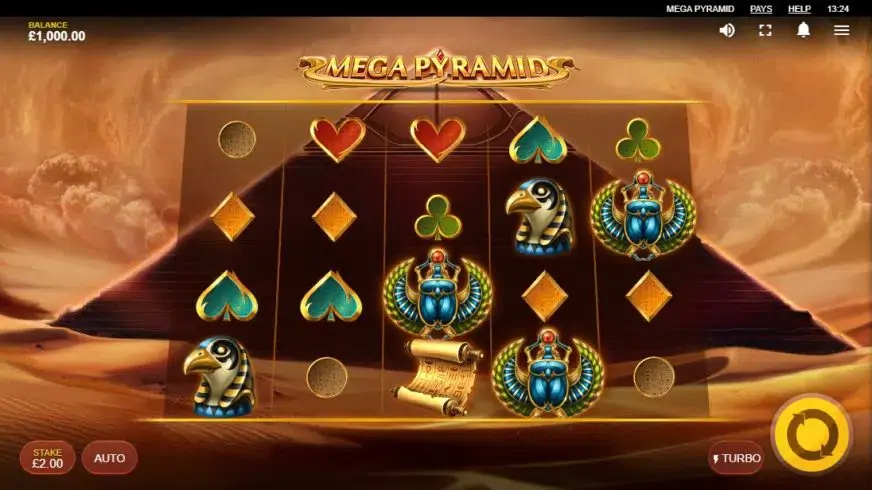 Mega Pyramid slot screenshot 