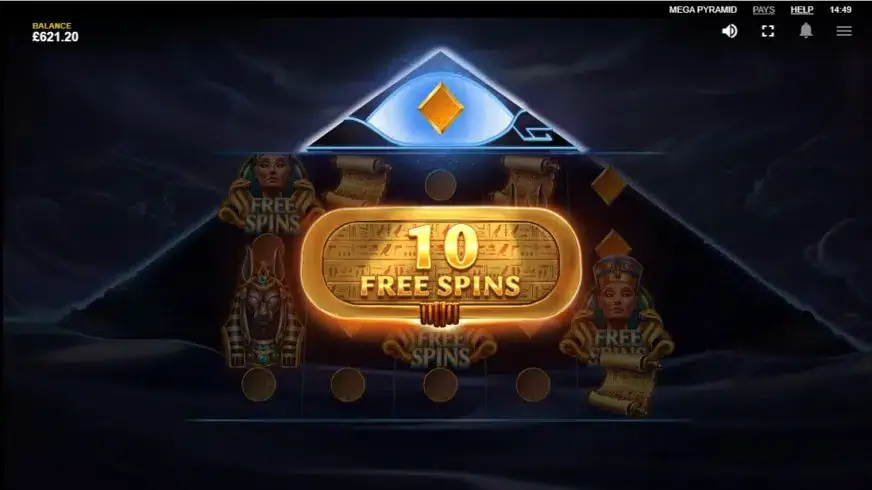 Mega Pyramid slot screenshot 5