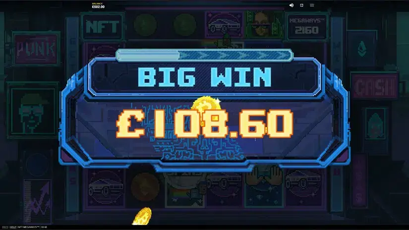 NFT Megaways slot screenshot 