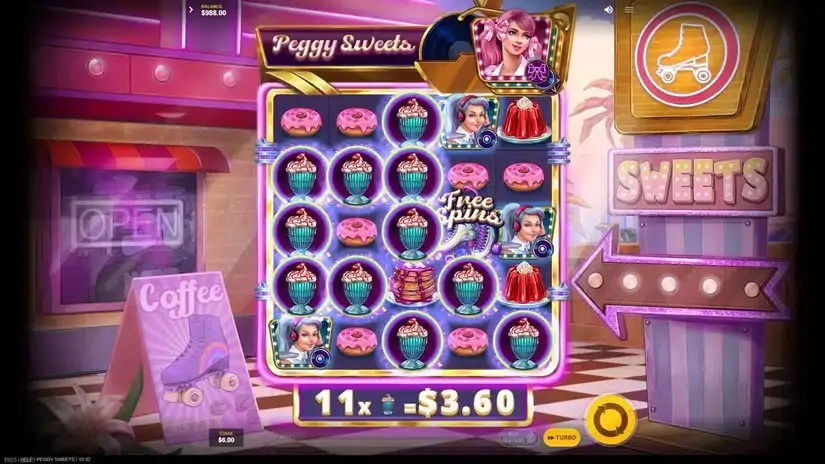 Peggy Sweets slot screenshot 2