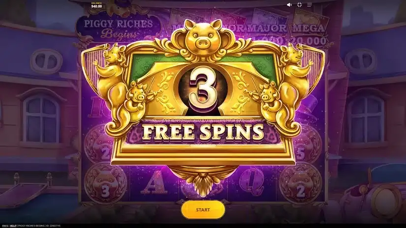 Piggy Riches Begins slot screenshot 2