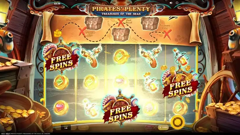 Pirates’ Plenty Treasures of the Seas slot screenshot 2