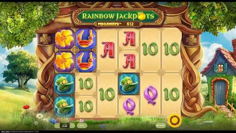 Rainbow Jackpots Megaways slot screenshot 