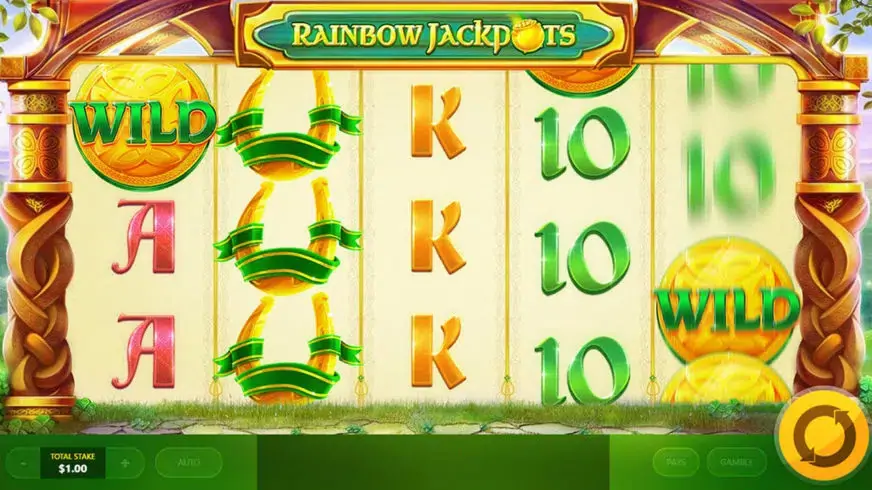 Rainbow Jackpots slot screenshot 1