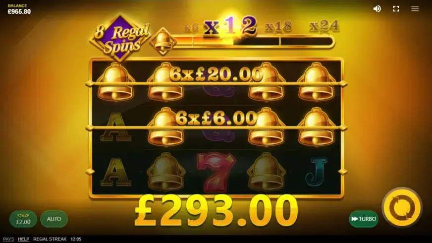Regal Streak slot screenshot 