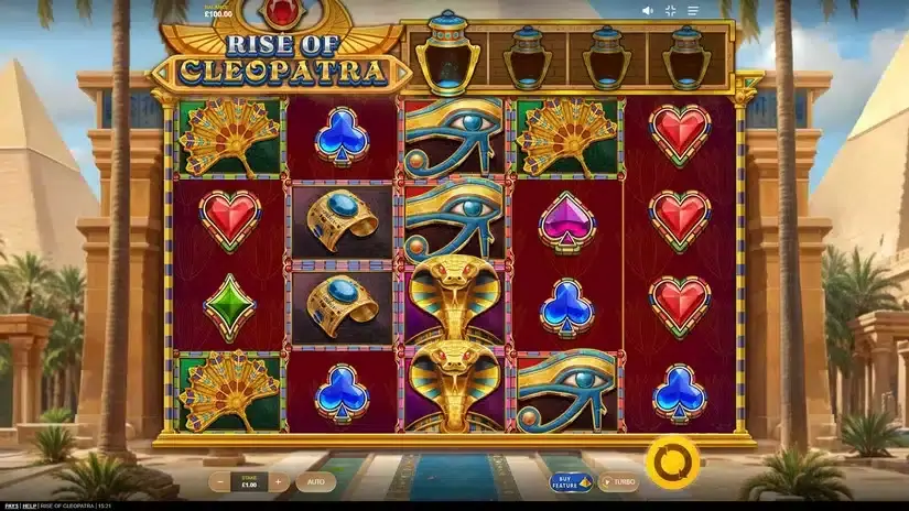 Rise of Cleopatra slot screenshot 