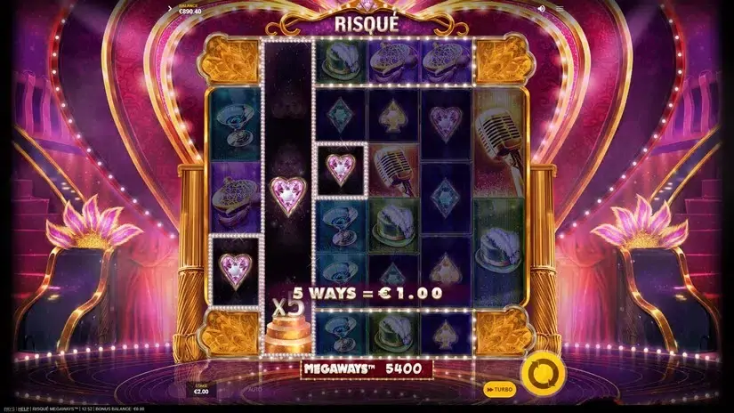 Risqué Megaways slot screenshot 