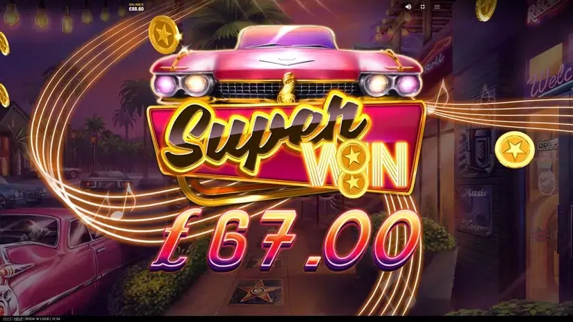 Rock’N’Lock slot screenshot 