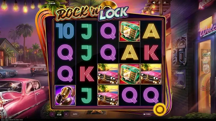 Rock’N’Lock slot screenshot 