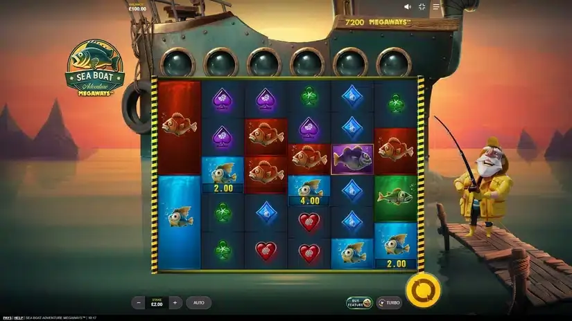 Sea Boat Adventure MegaWays slot screenshot 