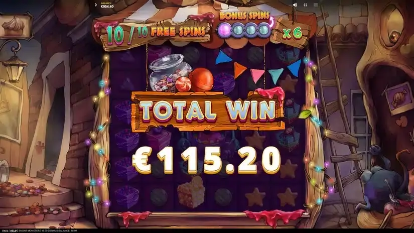 Sugar Monster slot screenshot 