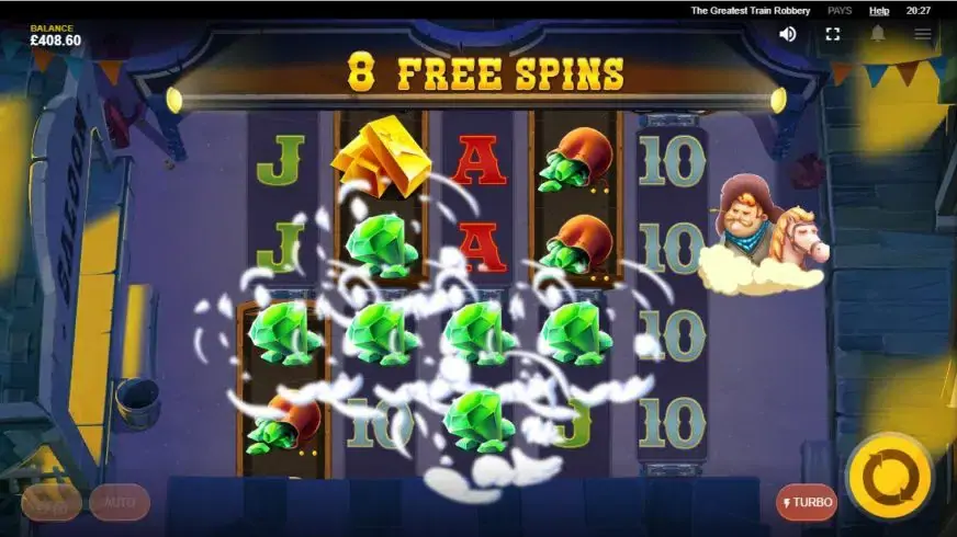 The Greatest Train Robbery slot screenshot 