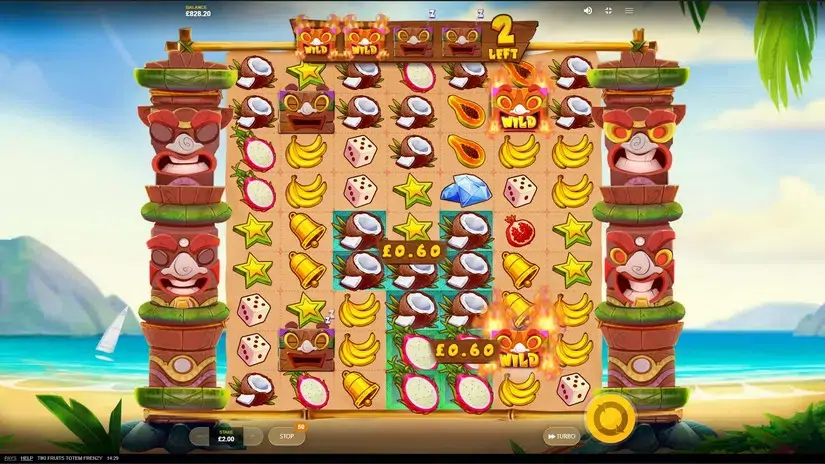 Tiki Fruits Totem Frenzy slot screenshot 
