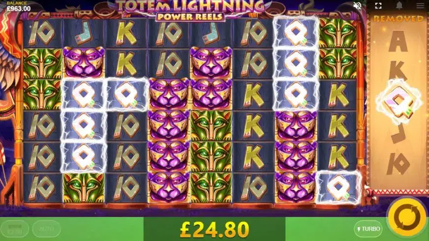 Totem Lightning Power Reels slot screenshot 