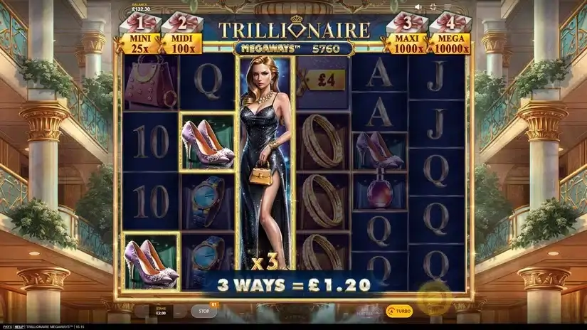 Trillionaire MegaWays slot screenshot