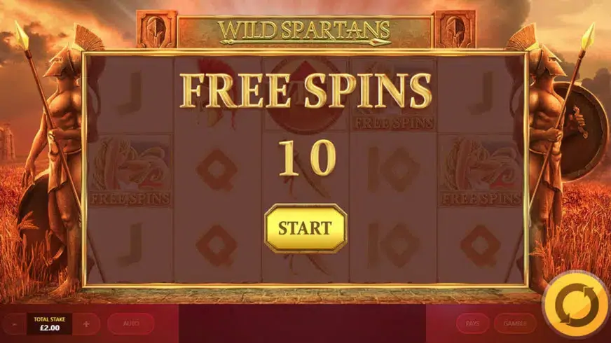 Wild Spartans slot screenshot 