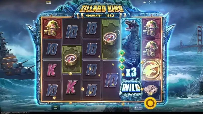 Zillard King Megaways slot screenshot 2