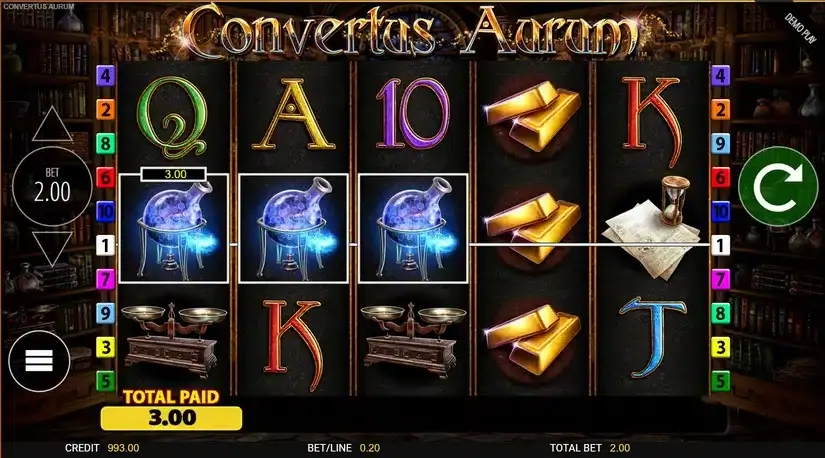 Convertus Aurum slot screenshot 2