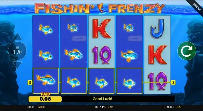 Fishin’ Frenzy slot screenshot
