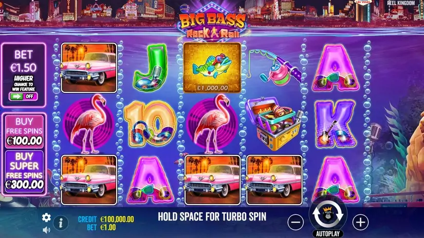 Big Bass Rock and Roll slot screenshot 
