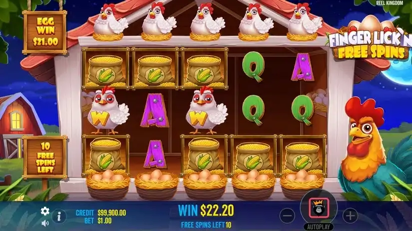 Finger Lick’n Free Spins slot screenshot