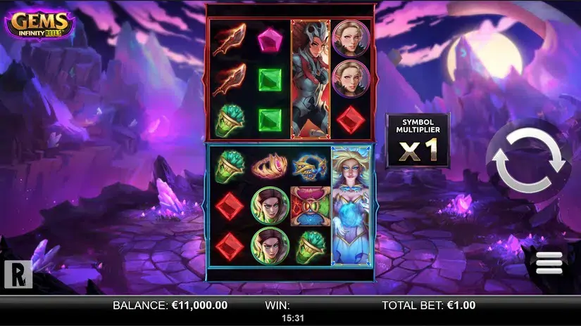 Gems Infinity Reels slot screenshot 1