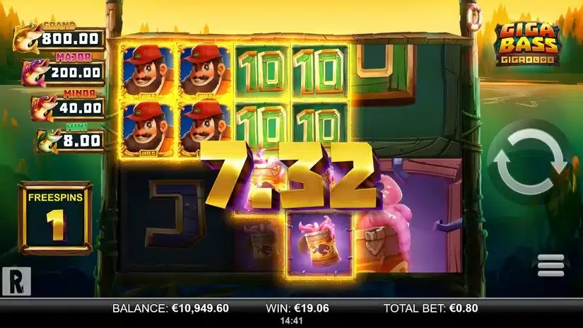 Giga Bass Gigablox slot screenshot 