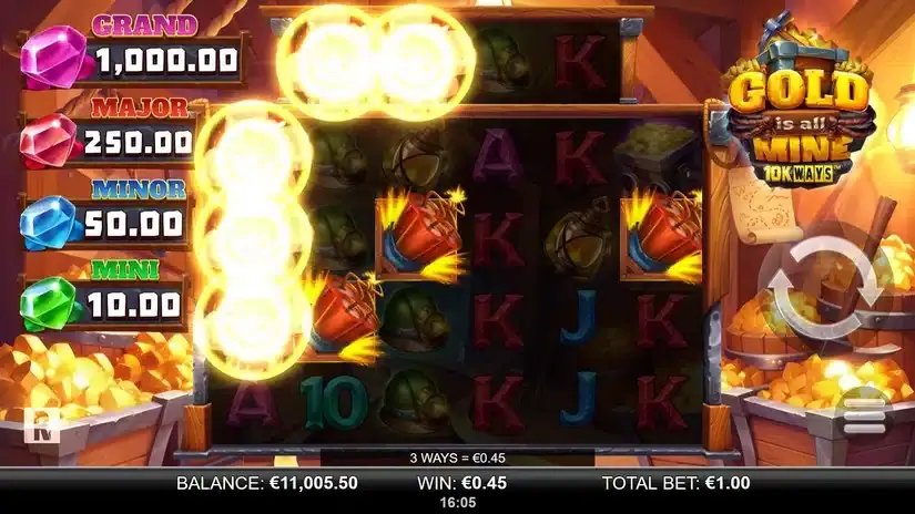 Gold is all Mine 10K Ways slot screenshot 4