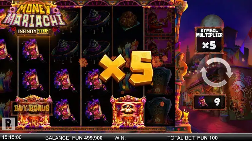 Money Mariachi Infinity Reels slot screenshot 2