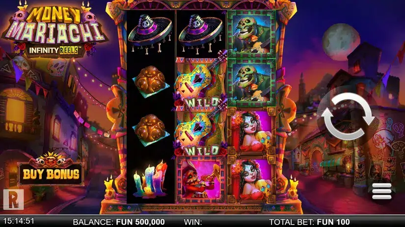 Money Mariachi Infinity Reels slot screenshot 1