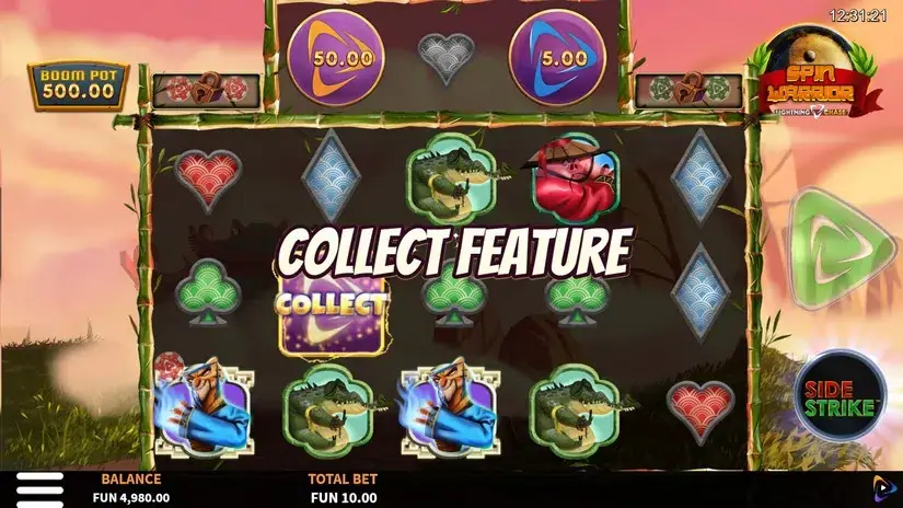 Spin Warrior Boom Pot slot screenshot 2