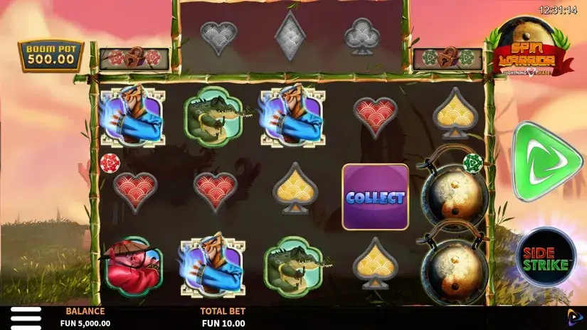 Spin Warrior Boom Pot slot screenshot 1